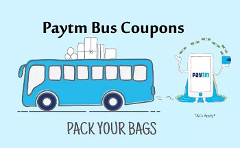 PayTm offering below offers and Promo Codes on bus ticket bookings